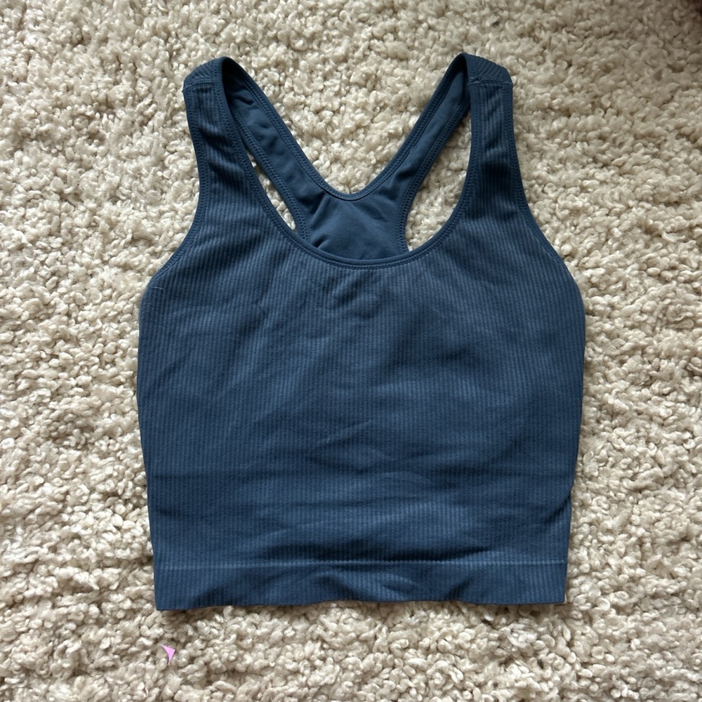 Tank top with built in bra navy